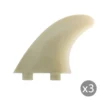 AILERONS SURF FCS M-7 NATURAL GLASS FLEX LARGE SET DE 3