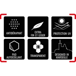 Grip De Traction SURF Antidérapant Hexapads Howzit - 20 Pcs