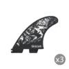 Ailerons SURF FCS II Felipe Toledo PC Medium Black/white Set De 3